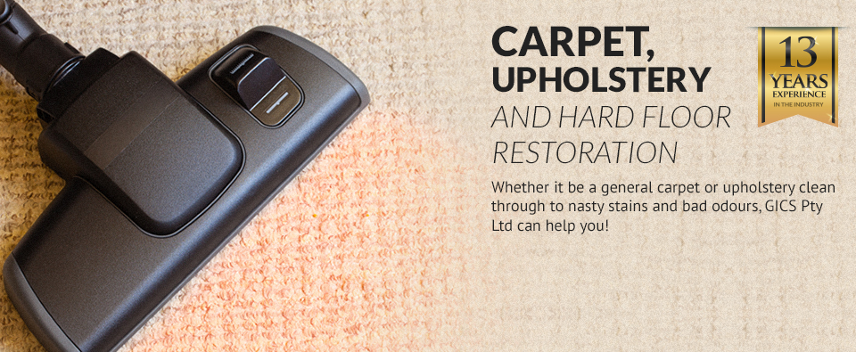 G.I.C.S Pty Ltd will help rid you of those nasty stains and odours that maybe in your carpet and or upholstery.